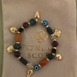 Kendra Scott Beaded Shiva Gold Stretch Bracelet